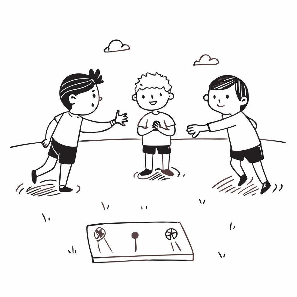 Children playing in a schoolyard concept as A candid shot of children playing in a schoolyard highlighting the innocence joy and energy of childhood with natural interactions and p Clean Version 2 vector