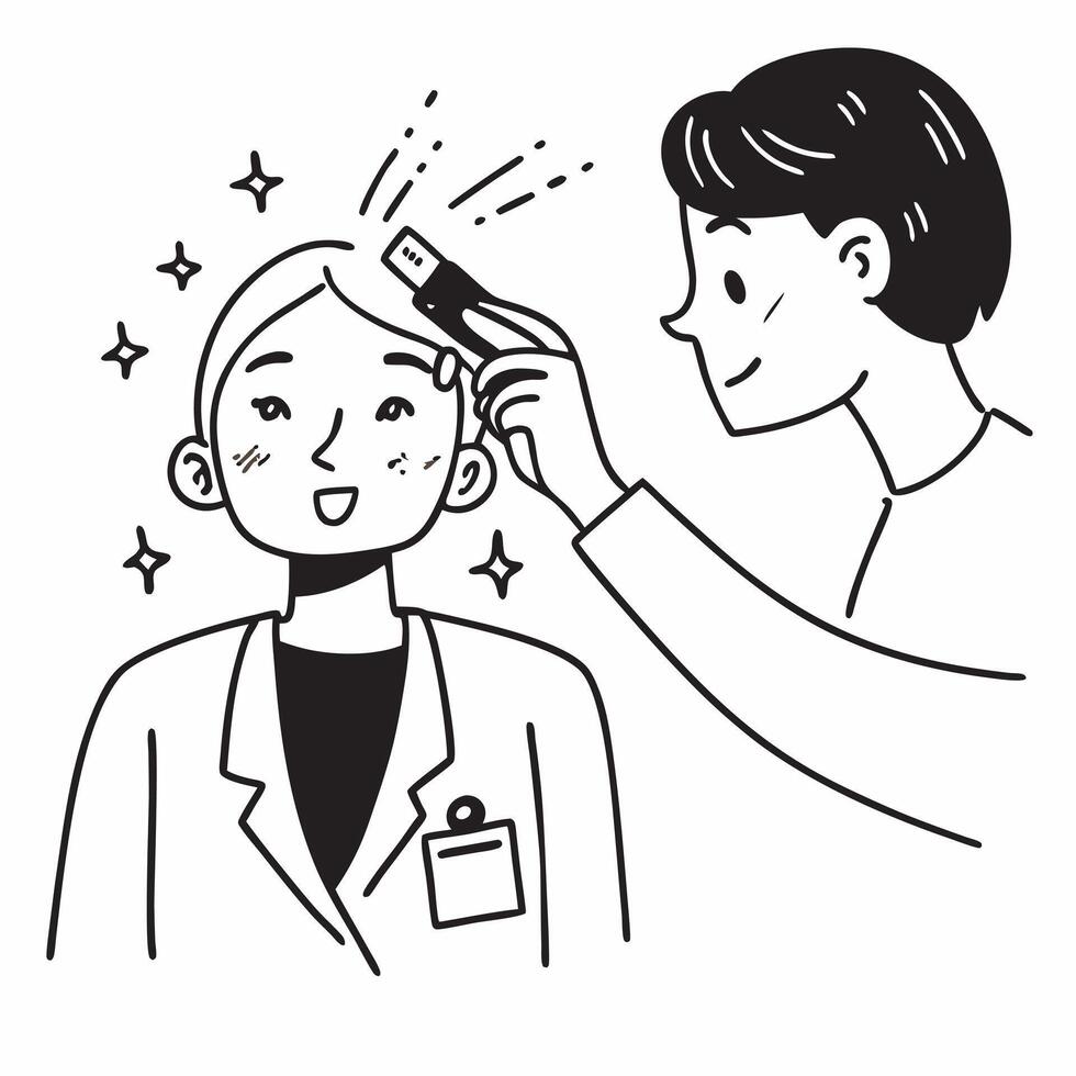 Dermatologist performing a laser treatment concept as A dermatologist performs a laser treatment on a patients skin emphasizing precision and advanced skincare Ideal for dermatolo Dynamics vector