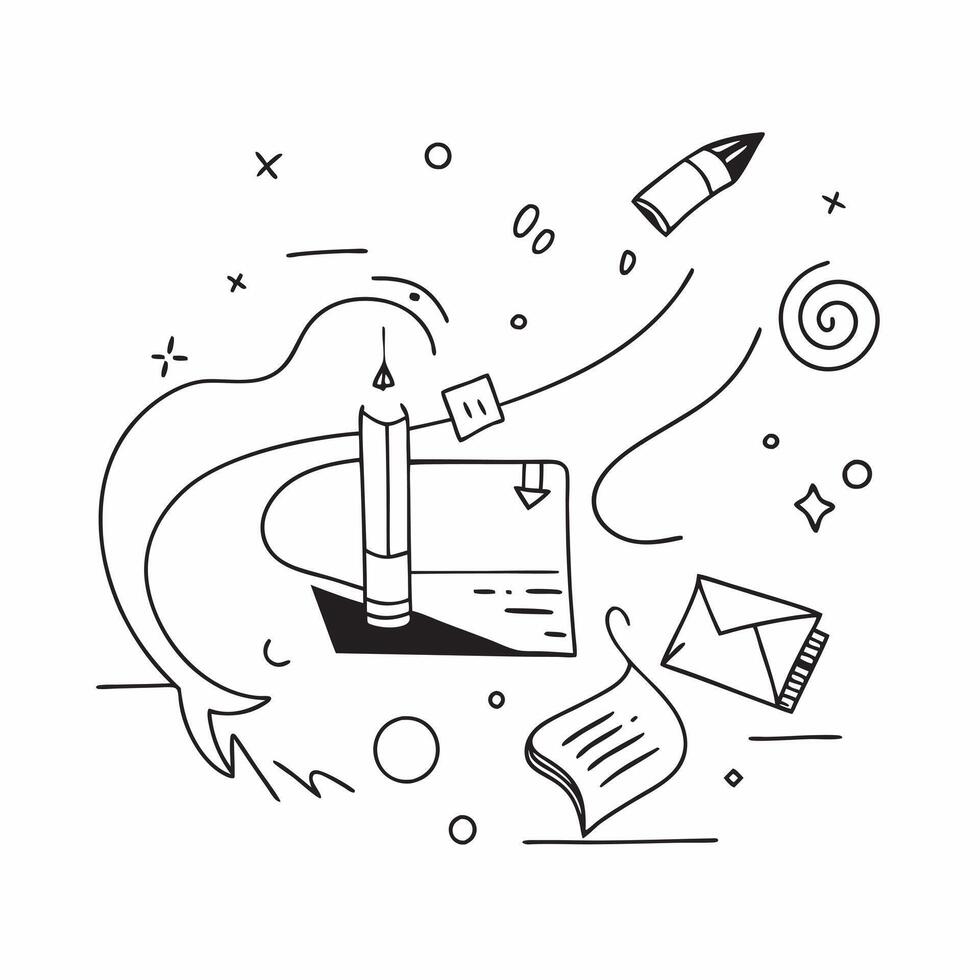 Abstract Study Session concept as A glossy abstract digital art scene depicting a dynamic study session with vibrant lines and shapes representing the flow of knowledge ideal for e pure vector