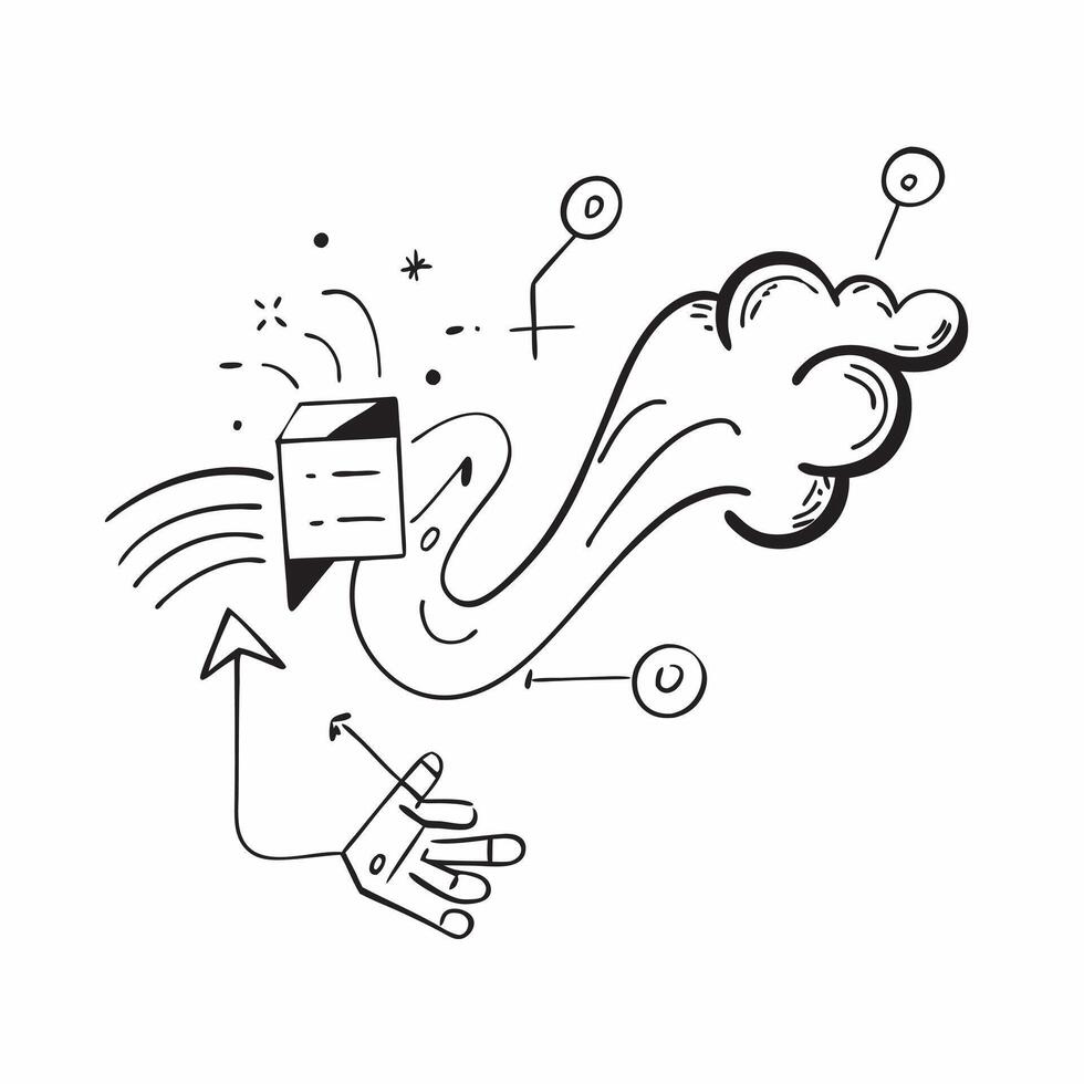 AI Driven Language Processing Elements concept as Abstract elements representing natural language processing with flowing text and digital patterns The design is isolated o pure vector