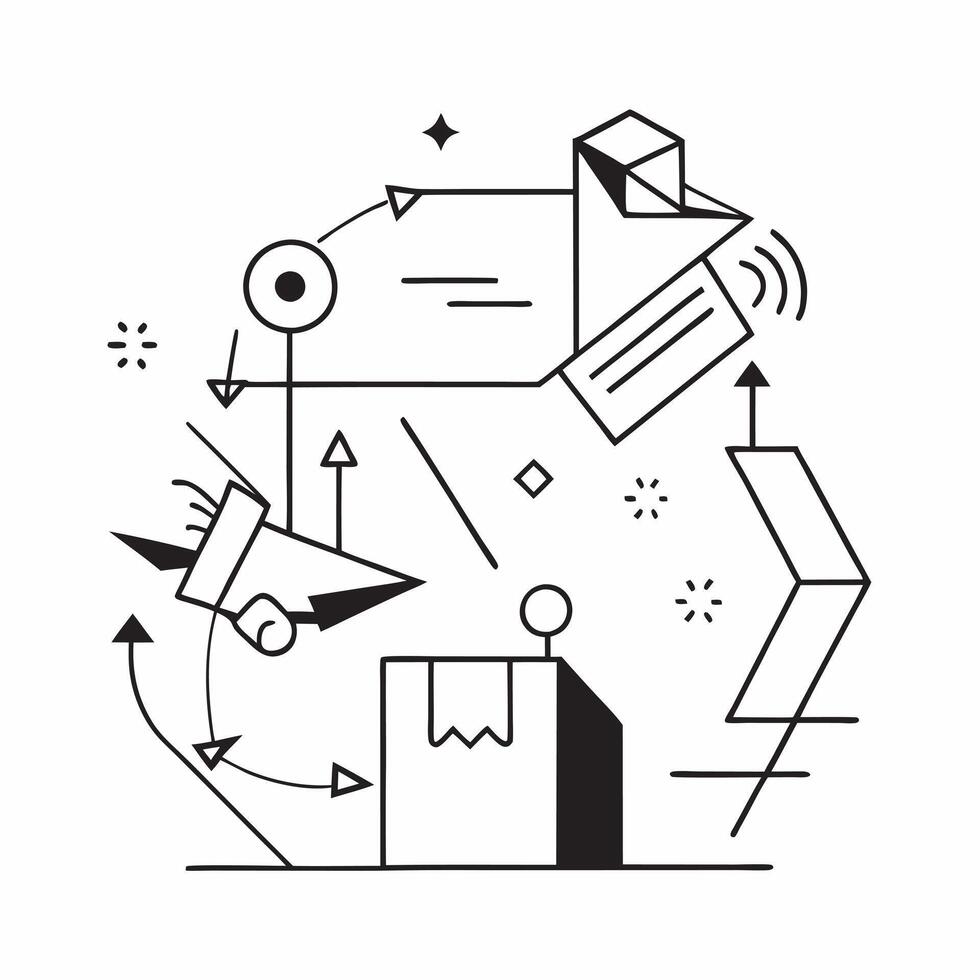 AI in Logistics concept as A glowing abstract digital art banner showcasing AIs impact on logistics The scene features dynamic lines and vibrant light symbolizing efficiency speed pure vector
