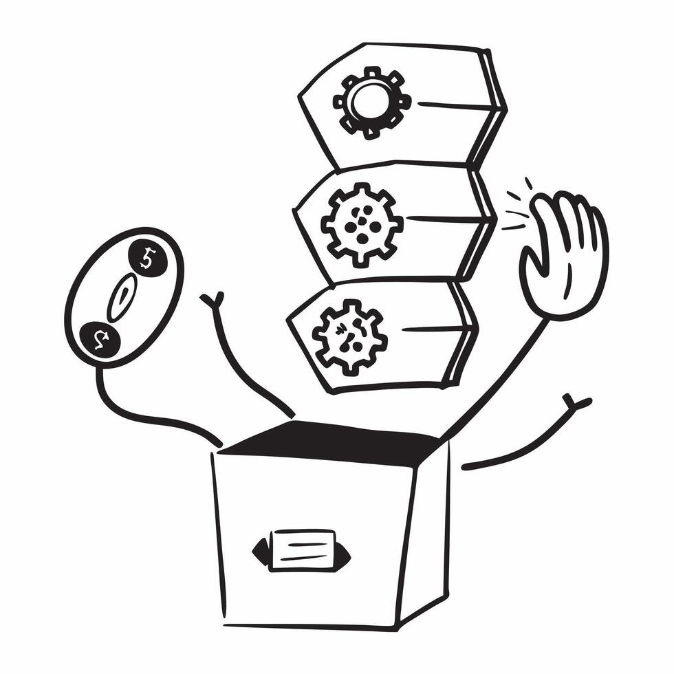 AI Neural Network with Cost Efficiency Icon concept as A showing a neural network linked to a cost efficiency icon symbolizing the predictive power of AI in optimizing finan pure vector