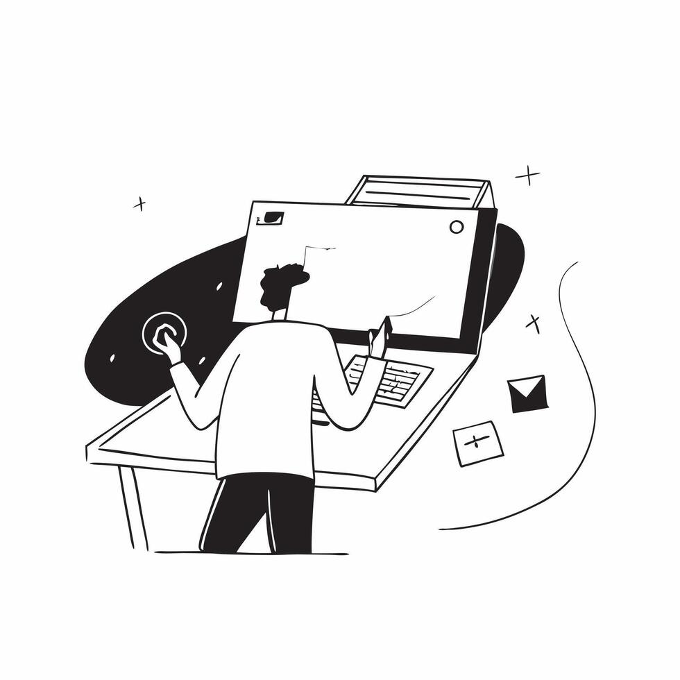 Architect designing a project in a glossy flexible workspace concept as Camera movement Zoom into the architect screen as they work on a digital blueprint Scene A high tech and cr pure vector