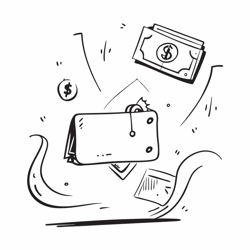 Border frame with briefcase and dollar sign for Finance and copy space concept as A border frame designed with a briefcase and dollar sign representing Finance The elements frame pure vector