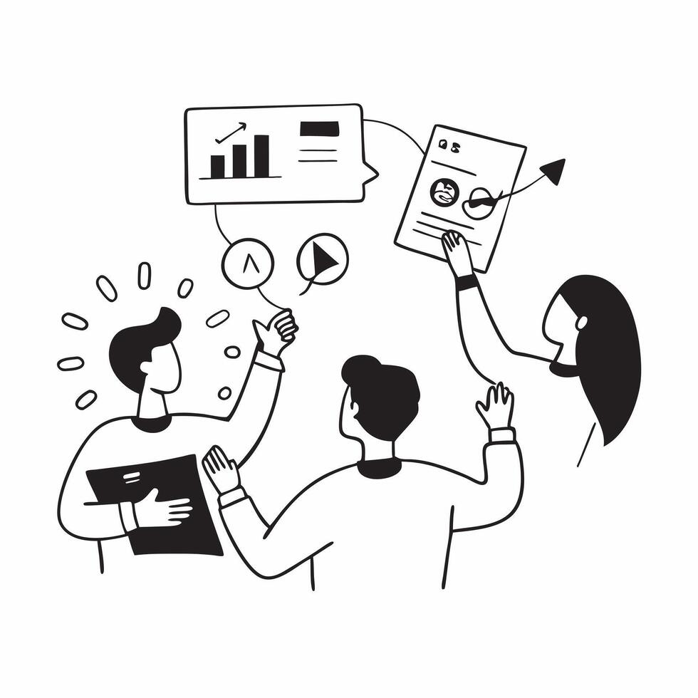 Candid AI Enhanced Branding Session concept as A candid capture of a marketing team brainstorming branding ideas with AI tools The scene highlights the creativity and collaboratio pure vector