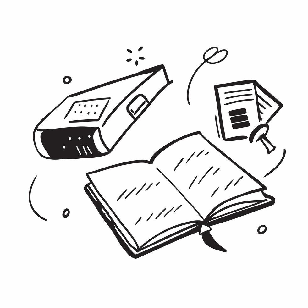 Calculator and Textbook Isolated concept as An isolated of a calculator and textbook symbolizing online math education The elements are set against a white backgroun pure vector