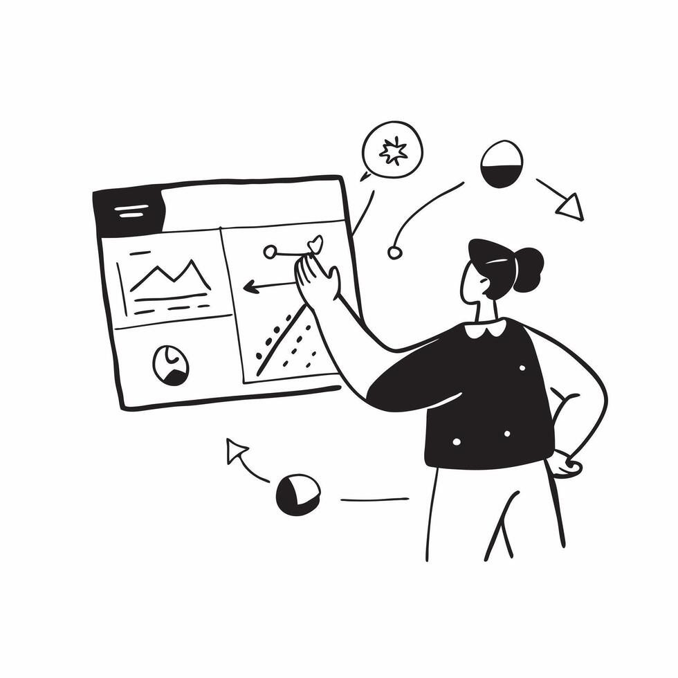 Creative director presenting concepts in a glossy virtual meeting concept as Camera movement Pan across the screen showing vibrant creative concepts with a glossy polished interfac pure vector