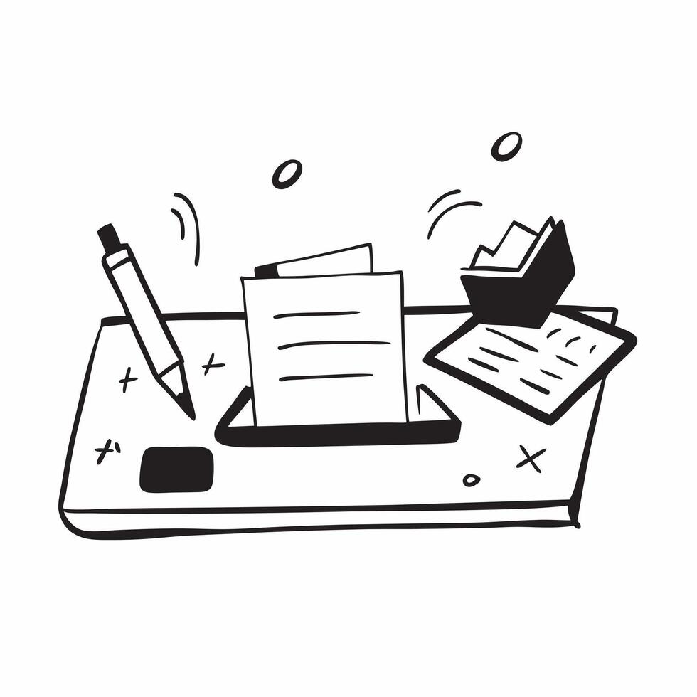Desk Tray and Sticky Notes Isolated concept as A image featuring a desk tray and sticky notes isolated on a white background Great for depicting organization and productivi pure Set 7 vector