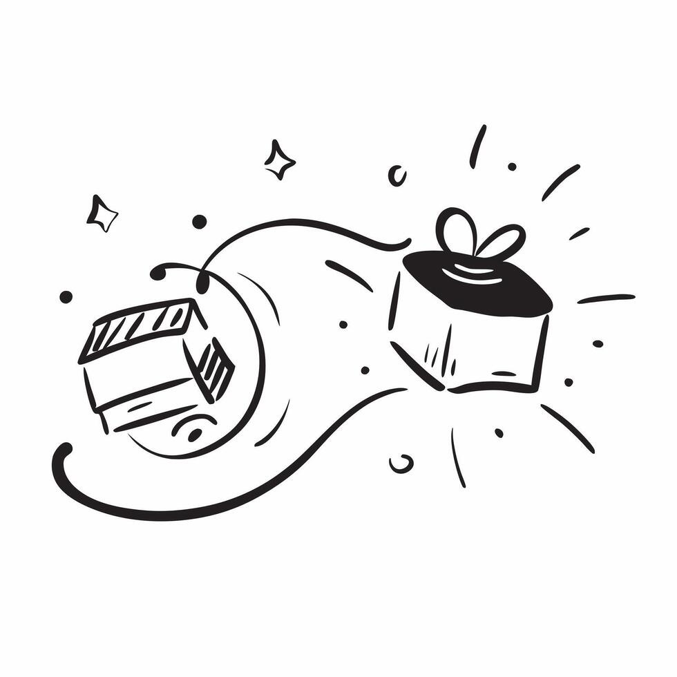 Diwali gift and Diwali Joy text isolated on white background concept as Camera movement Pan across the gift and text Scene Isolated white background with vibrant and festive effec pure vector