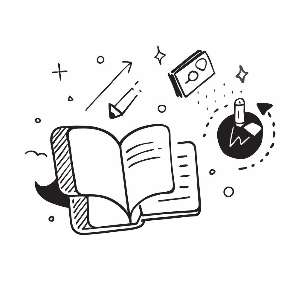E Book and Library Icons Isolated concept as A set of isolated icons featuring an e book and library symbolizing digital reading and online education resources The d pure Set 2 vector