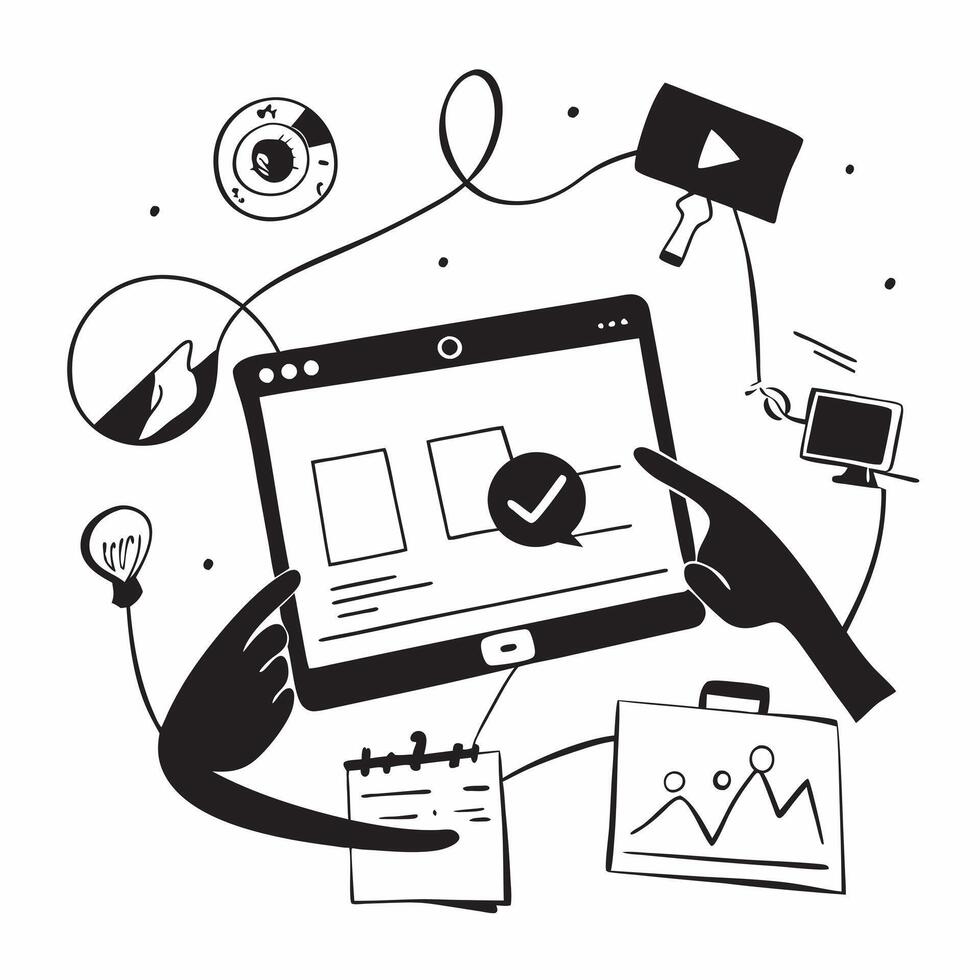 Event planner coordinating in a glossy abstract virtual meeting concept as Camera movement Pan across the screen showing event planning tools with a glossy abstract interface Scen pure vector