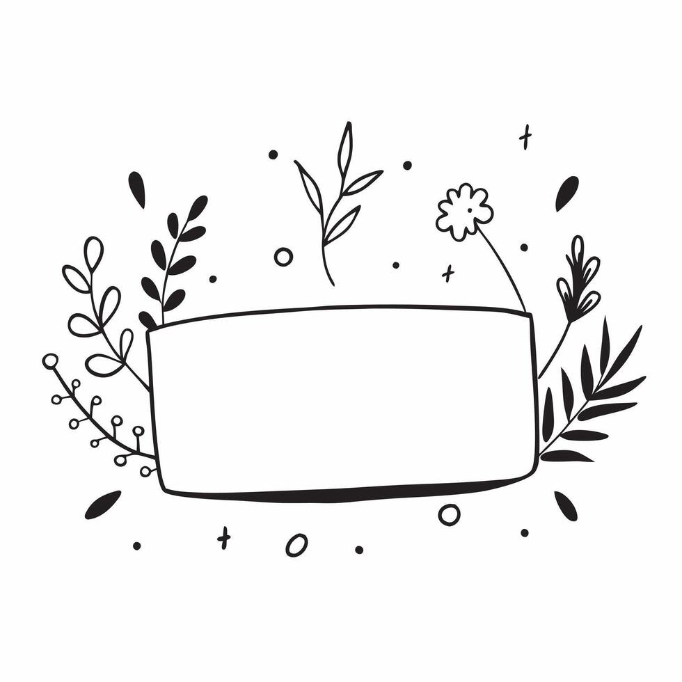 Family Diversity Leaf Frame with Growth Text concept as A natural themed border frame with leaf elements and the word Growth at the bottom representing family diversity The frame pure vector