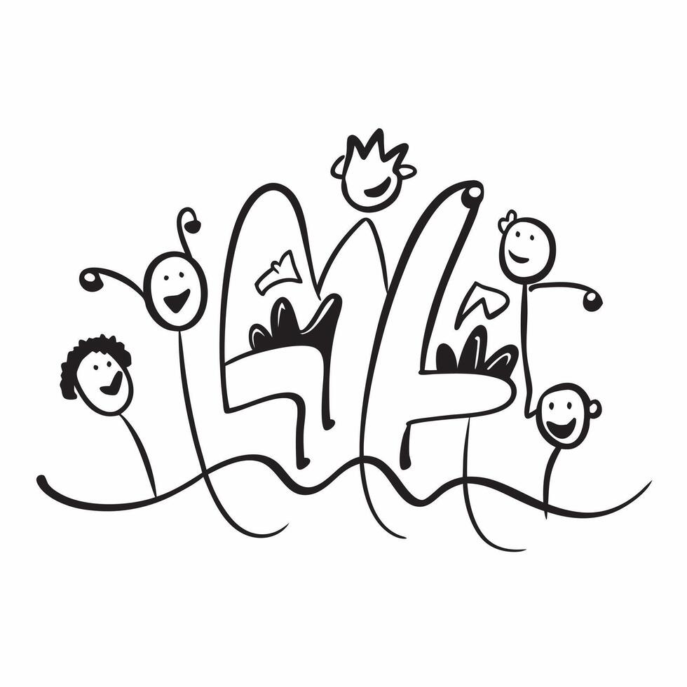 Family Heartbeat with Life Text concept as An isolated of a heartbeat line with diverse family members accompanied by the word Life in a bold energetic font This design rep pure vector