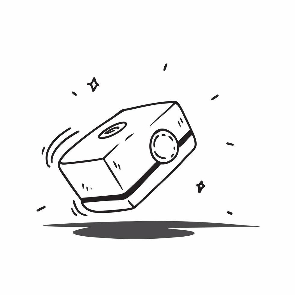 Flat Glossy holographic camera on reflective surface concept as A glossy camera with holographic elements resting on a reflective surface softly glowing with ambient light isolated pure vector