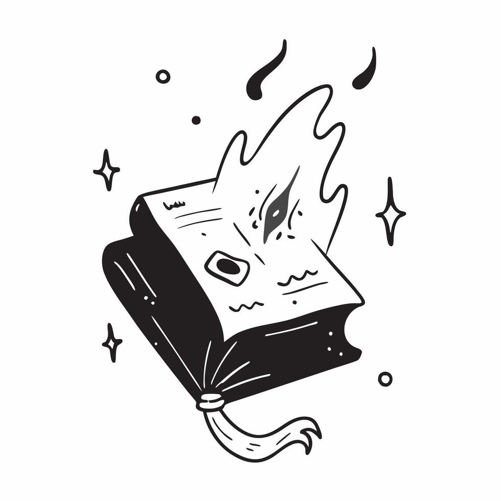 Flat Glossy Witchs Grimoire Background with Glowing Text concept as A glossy background featuring an ancient witchs grimoire with glowing floating text in a dark mysterious setting pure vector