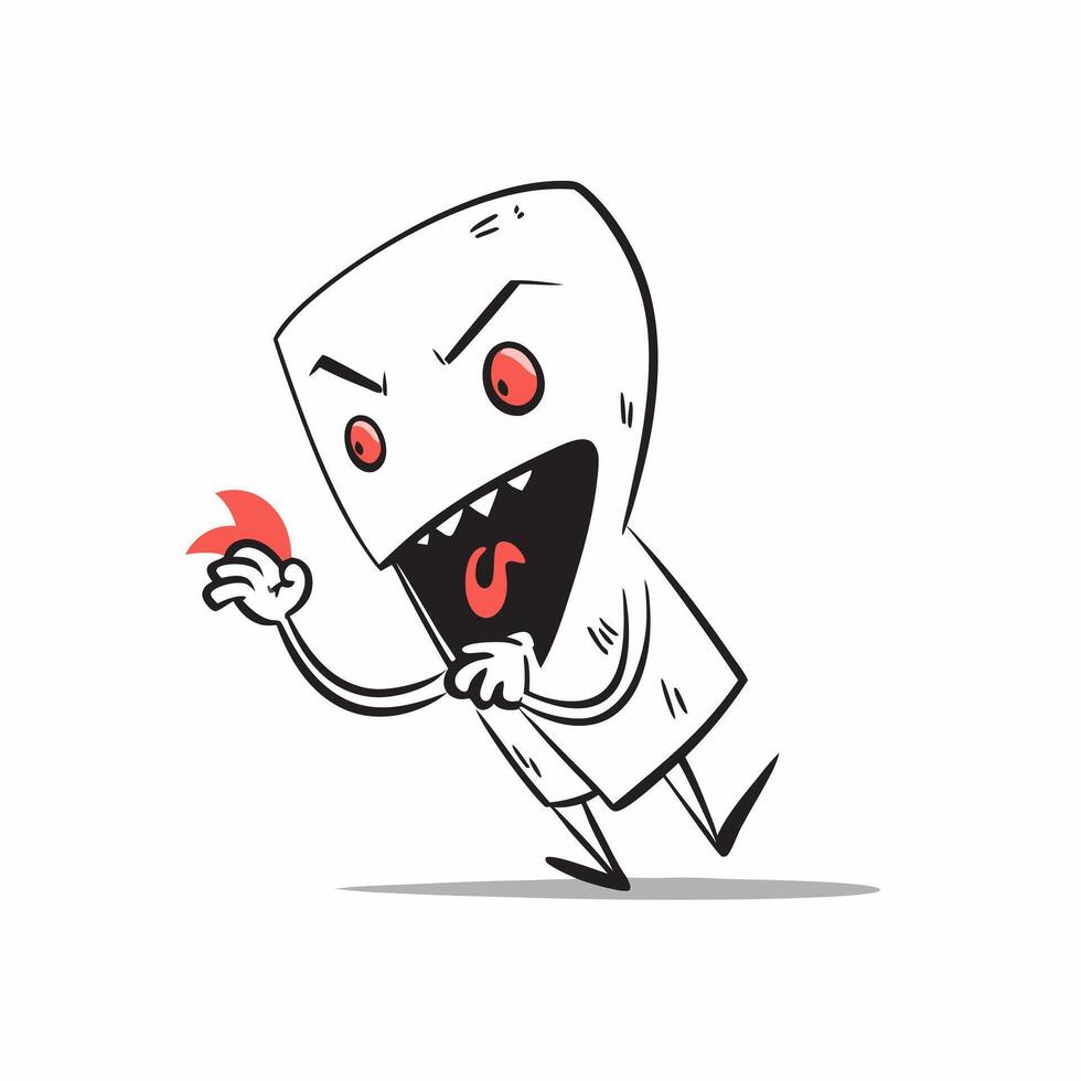 Flat Glowing Abstract Vampire with Bite Text concept as A dynamic glowing abstract digital art featuring a vampire ready to bite with eerie red and black light effects The scene i pure vector