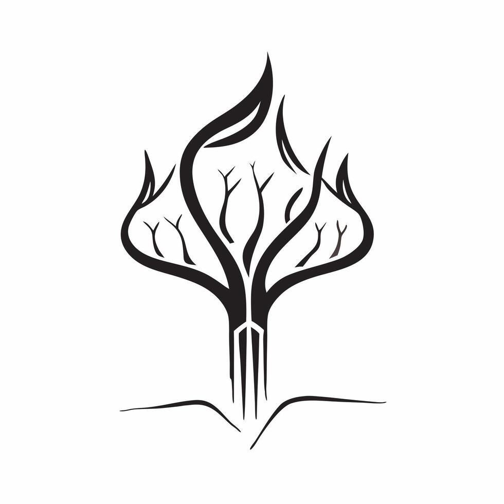 Flat Grandparents and Grandchildren Tree with Roots Text concept as An abstract depicting a tree with roots representing grandparents and grandchildren with the word Roots i pure Set 2 vector