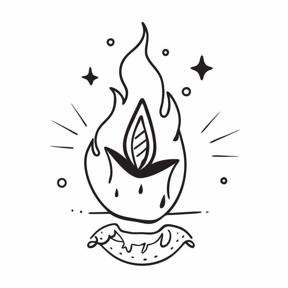 Flat Holographic Lotus and Flame with Purity Text concept as A serene photo featuring a glowing holographic lotus and flame symbolizing purity and spiritual cleansing during Dusseh pure vector