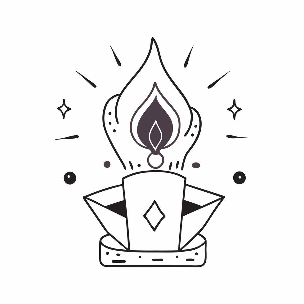 Flat Holographic Mandala and Flame with Purity Text concept as A serene photo featuring a glowing holographic mandala and flame symbolizing purity and spiritual cleansing during Du pure vector