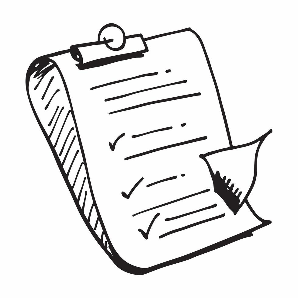Flat Isolated of a clipboard and checkmark with the word Checklist concept as A design showing a clipboard with a checkmark with the word Checklist displayed prominen pure vector