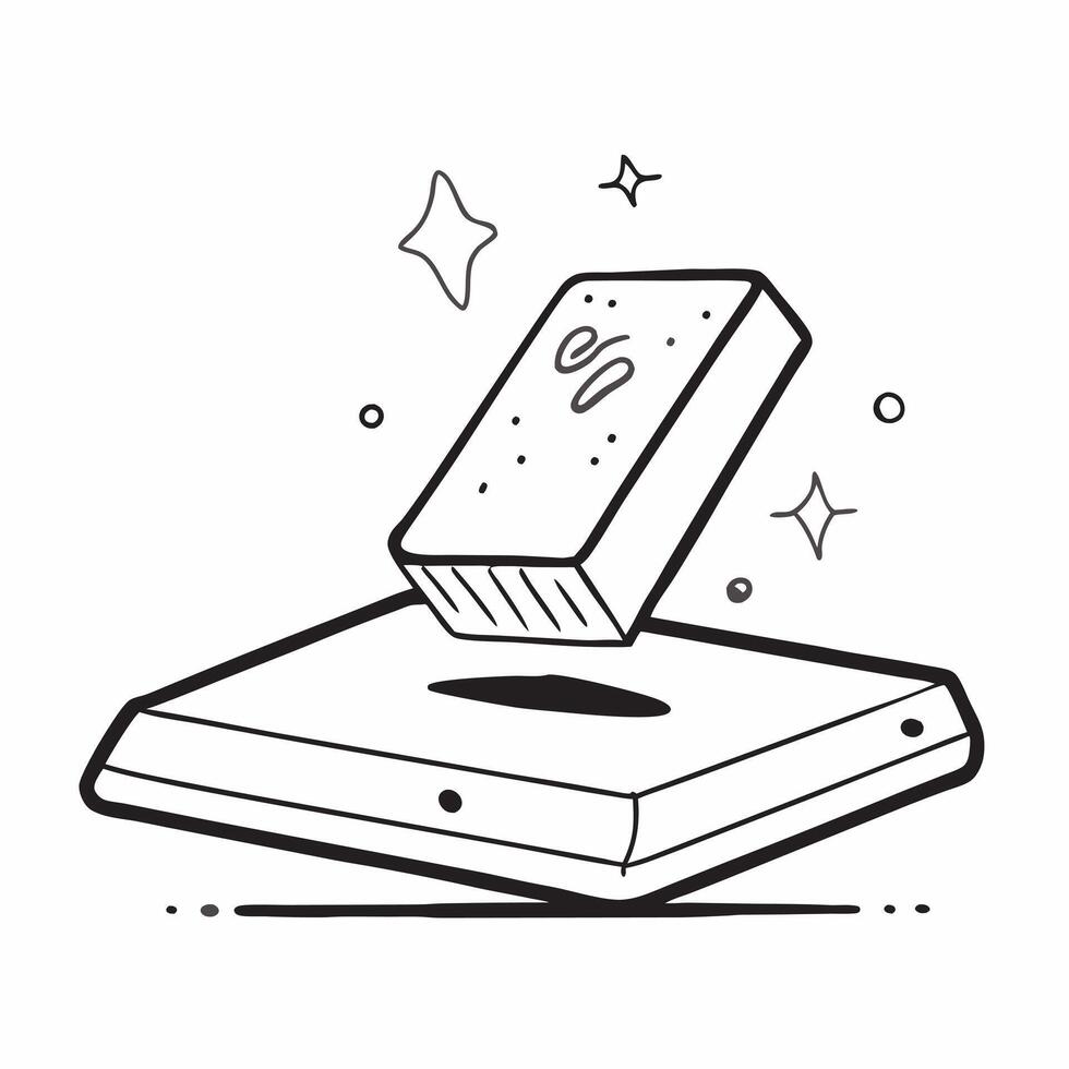 Flat Laptop on holographic platform concept as A laptop with a glowing holographic platform beneath it emitting soft blue and purple hues with ample copy space isolated on white i pure vector