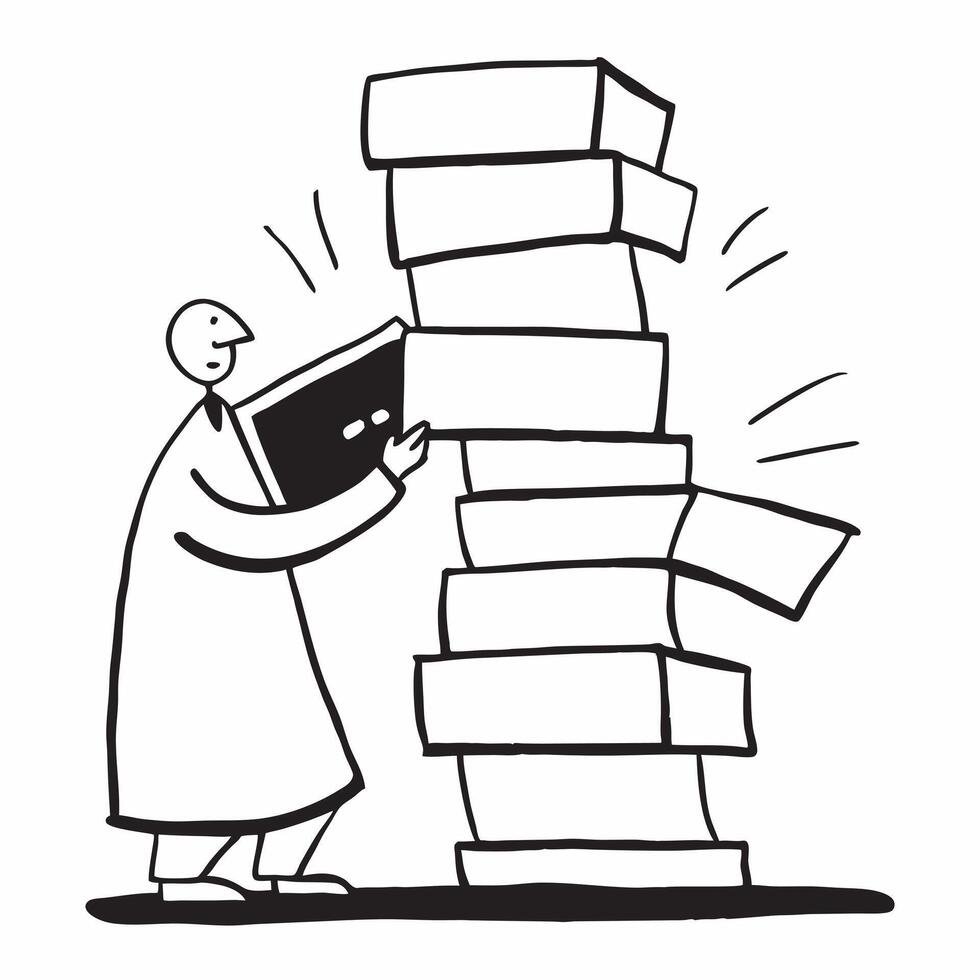 Flat Manager candidly organizing files in a cluttered office concept as A candid shot of a manager organizing files in a cluttered office The camera captures the managers methodic pure vector