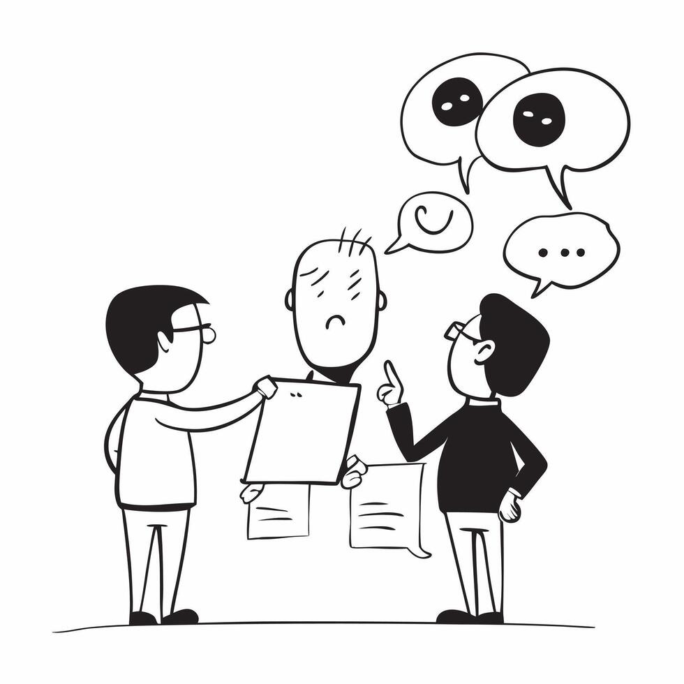 Flat Manager candidly discussing strategy with senior leadership concept as A candid shot of a manager discussing strategy with senior leadership The camera captures the intensity pure vector