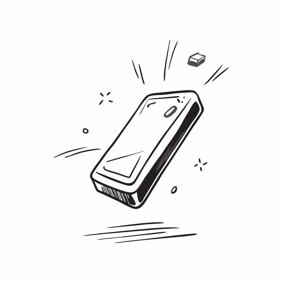 Flat olographic smartphone on sleek background concept as Close up of a modern smartphone floating above a reflective surface holographic light beams highlighting edges isolated on pure vector