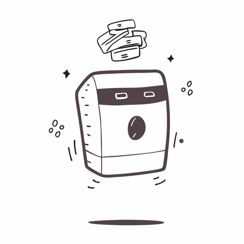 Flat Smart speaker with holographic music controls copy space below concept as A front facing shot of a smart speaker with holographic music controls hovering above it The glossy pure vector