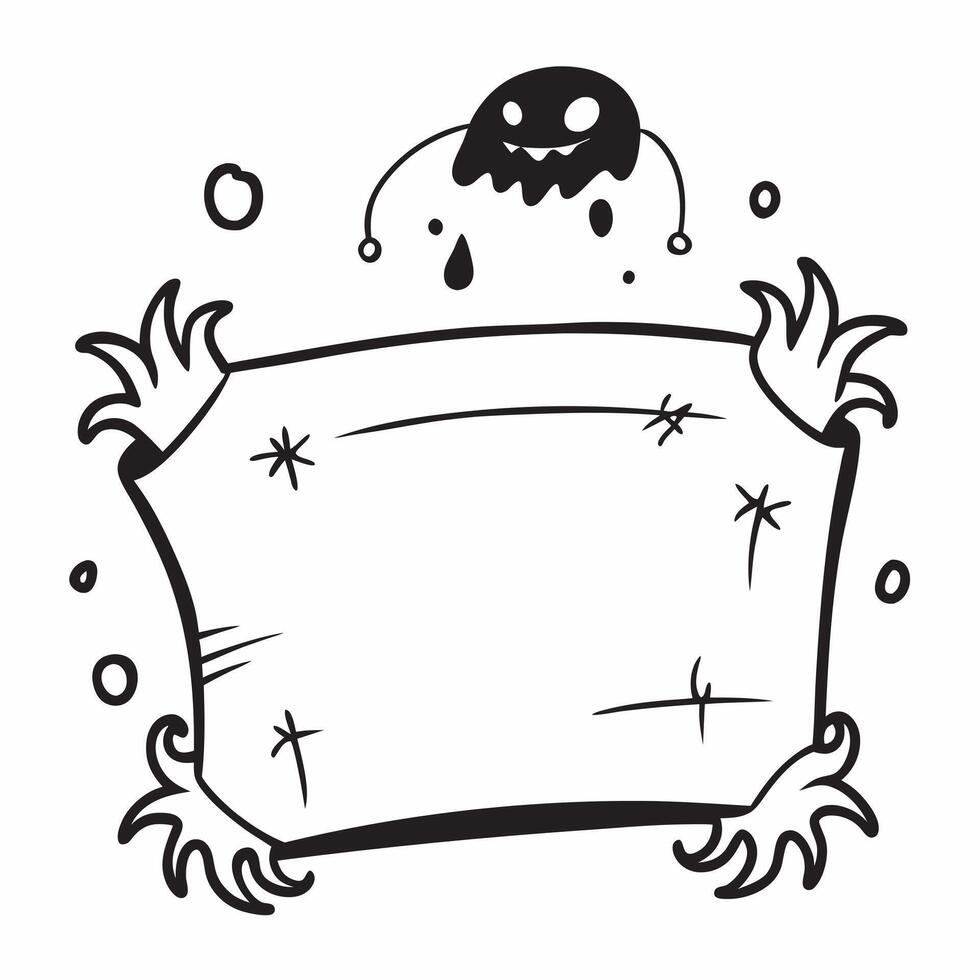 Flat Spider and Bat Border with Creepy Crawl Text concept as A creepy border frame featuring spiders and bats at the corners with the phrase Creepy Crawl in a jagged font The desi pure vector