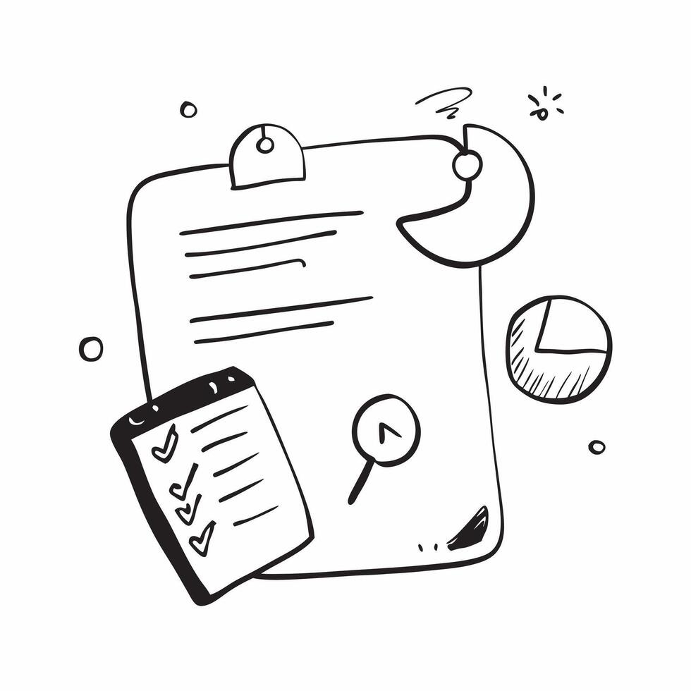 Flat of isolated pie chart and clipboard with the word Metrics concept as A design showing a pie chart and a clipboard with the word Metrics prominently displayed Is pure vector