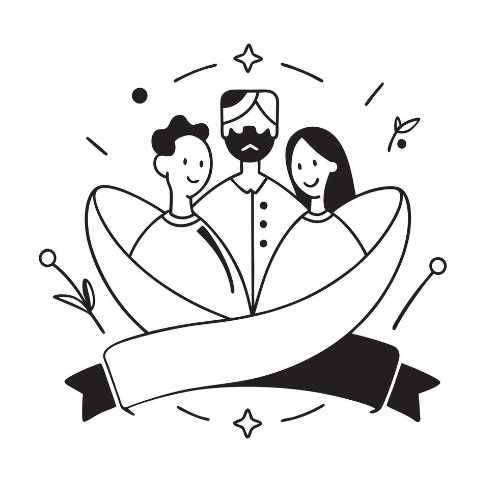 Glossy Abstract Family Embrace with Glowing Hope Symbol concept as A dynamic digital art banner featuring an abstract interracial family embracing with a glowing hope symbol repres pure Set 2 vector
