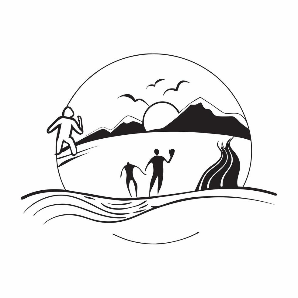 Glossy Background with Grandparents and Grandchildren at a Park concept as A glossy background image capturing the silhouettes of grandparents and grandchildren enjoying a day at t pure Set 8 vector