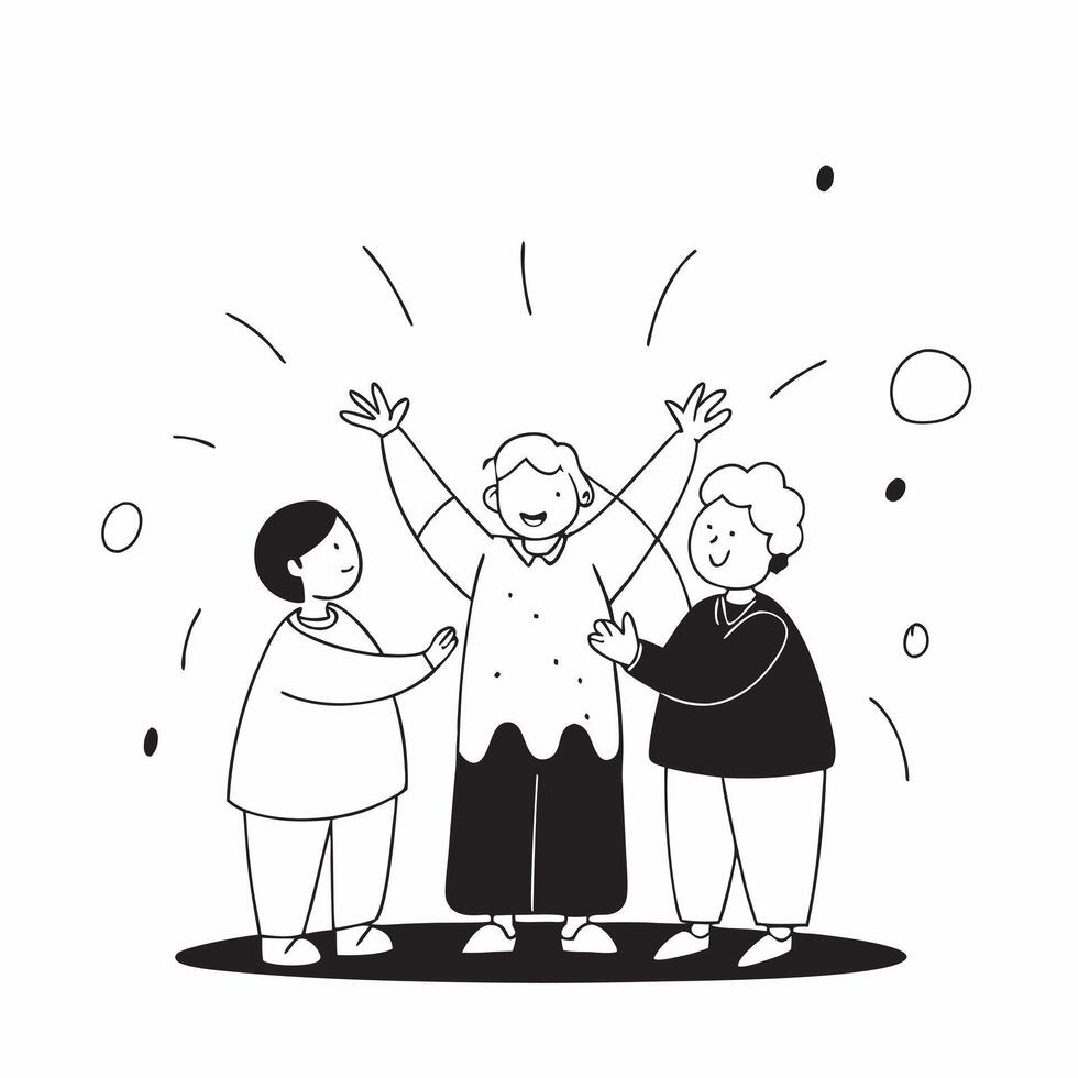 Glossy Background with Grandparents and Grandchildren at a Park concept as A glossy background image capturing the silhouettes of grandparents and grandchildren enjoying a day at t pure Set 18 vector