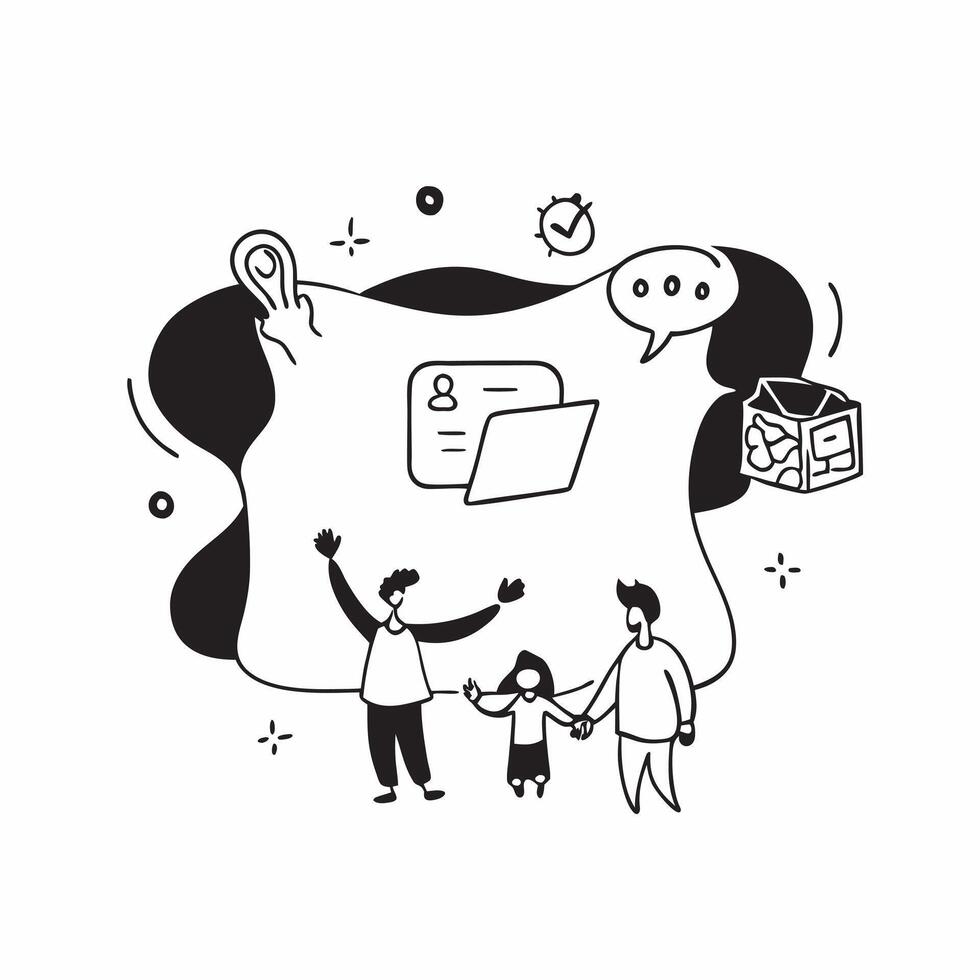 Glossy Background with Same Parents Shopping Together concept as A vibrant glossy background image showing icons of same parents shopping together with their child isolated on a so pure vector