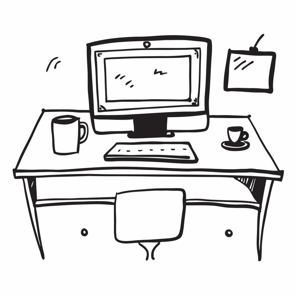Glossy Desk with Dual Monitors and Coffee concept as A photo of a glossy home office desk setup featuring dual monitors and a cup of coffee The camera angle is straight on highlig pure Set 3 vector