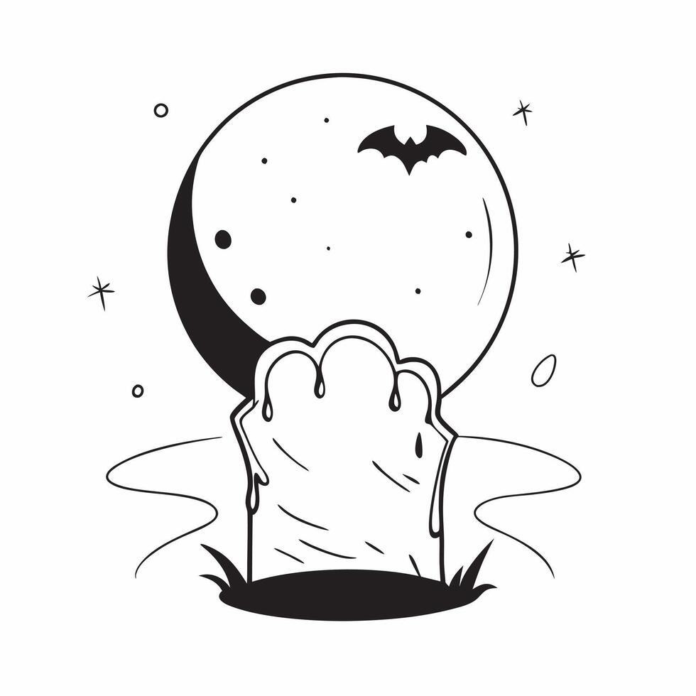 Glossy Full Moon Background with Bats concept as A glossy background featuring a bright full moon with bats flying across the sky The scene is perfect for Halloween party invitati pure vector