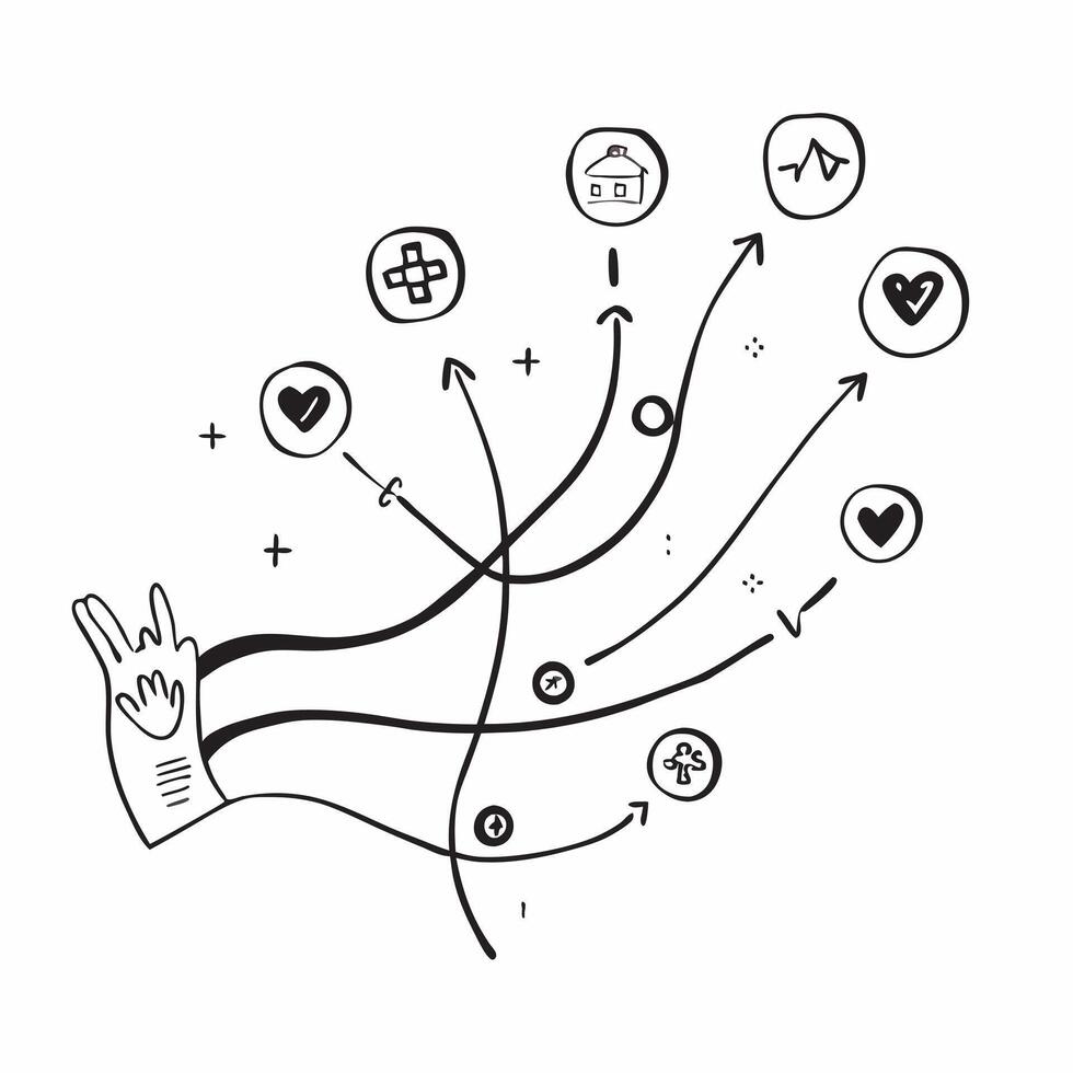 Glowing Abstract Family Network with Glowing Care concept as A sleek digital art banner featuring an abstract glowing network of care lines connecting symbols representing same par pure Set 2 vector