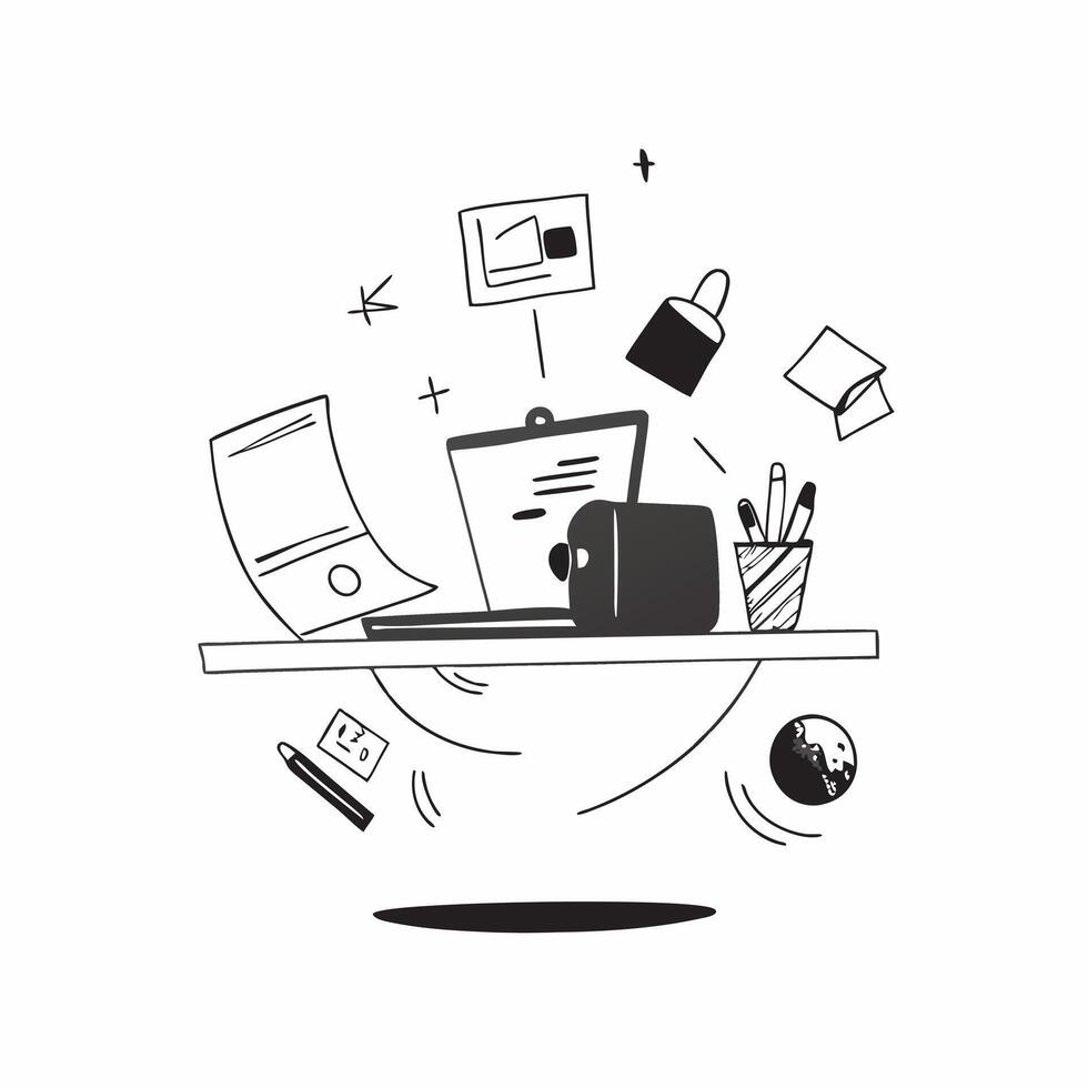 Glowing Home Office Setup with Abstract Digital Art Background concept as A photo featuring a glowing home office setup with an abstract digital art background The image highlight pure Set 3 vector