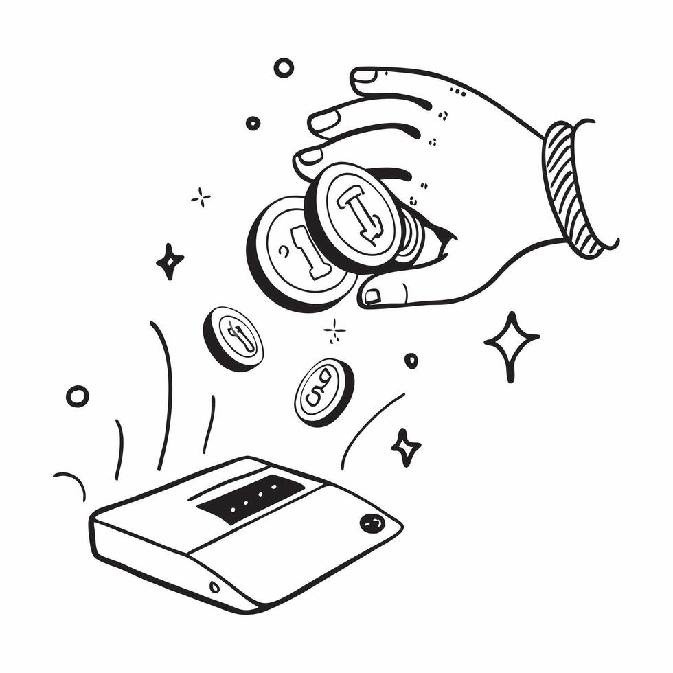 Hand holding tablet with holographic coins and Dhanteras text isolated on white background concept as Camera movement Pan across the hand holding a tablet displaying holographic co pure Set 2 vector