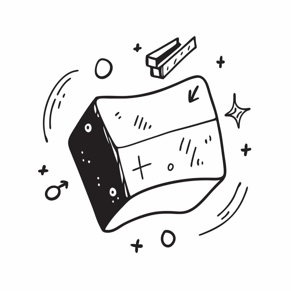 Holographic Chalkboard with Floating Equations concept as A holographic chalkboard with glowing floating mathematical equations representing virtual math education with ample copy pure vector