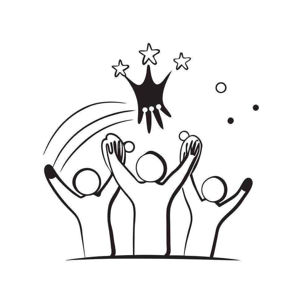 Holographic Family Silhouettes with Glowing Stars concept as A glossy holographic image of family silhouettes with glowing stars above representing dreams and aspirations within a pure Set 3 vector