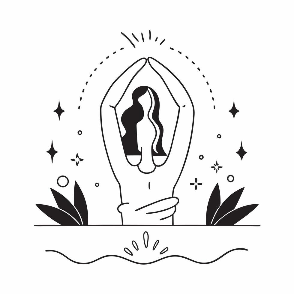 Holographic Plus Size Model Silhouette with Strength Text concept as A sleek holographic silhouette of a plus size model with the word Strength in a powerful font set against a cle pure vector