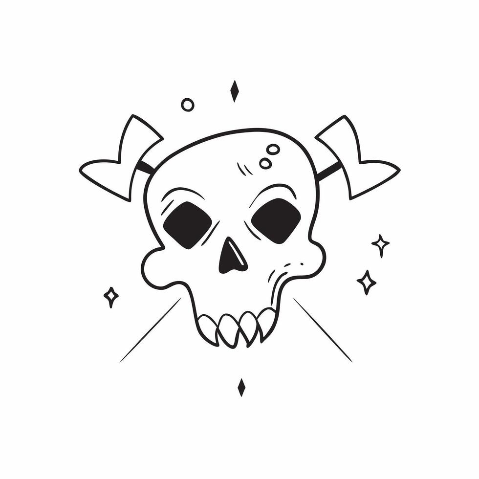 Holographic Skull and Crossbones with Beware Text concept as A vibrant glowing holographic skull and crossbones with the word Beware in a bold sharp font The design is isolated on pure vector