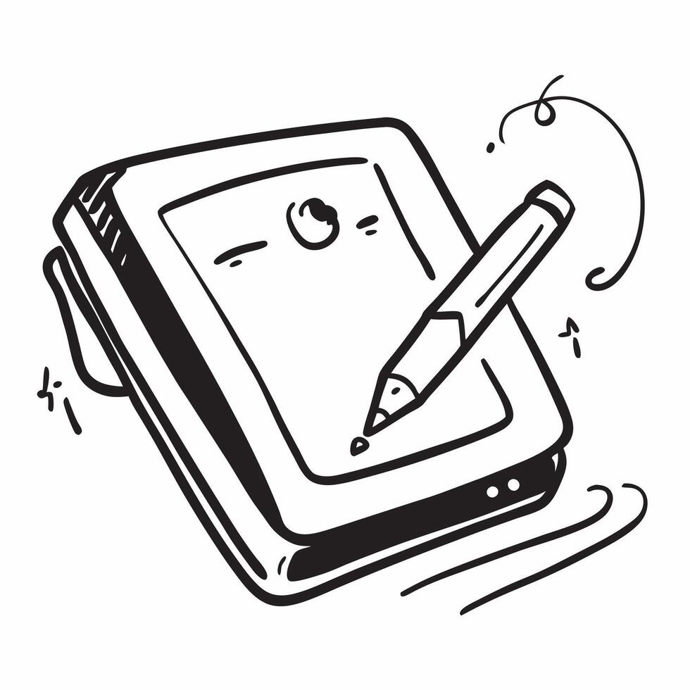Holographic tablet with digital pen concept as A tablet with a holographic display and a digital pen resting beside it glowing softly with ambient light isolated on a white backgro pure vector