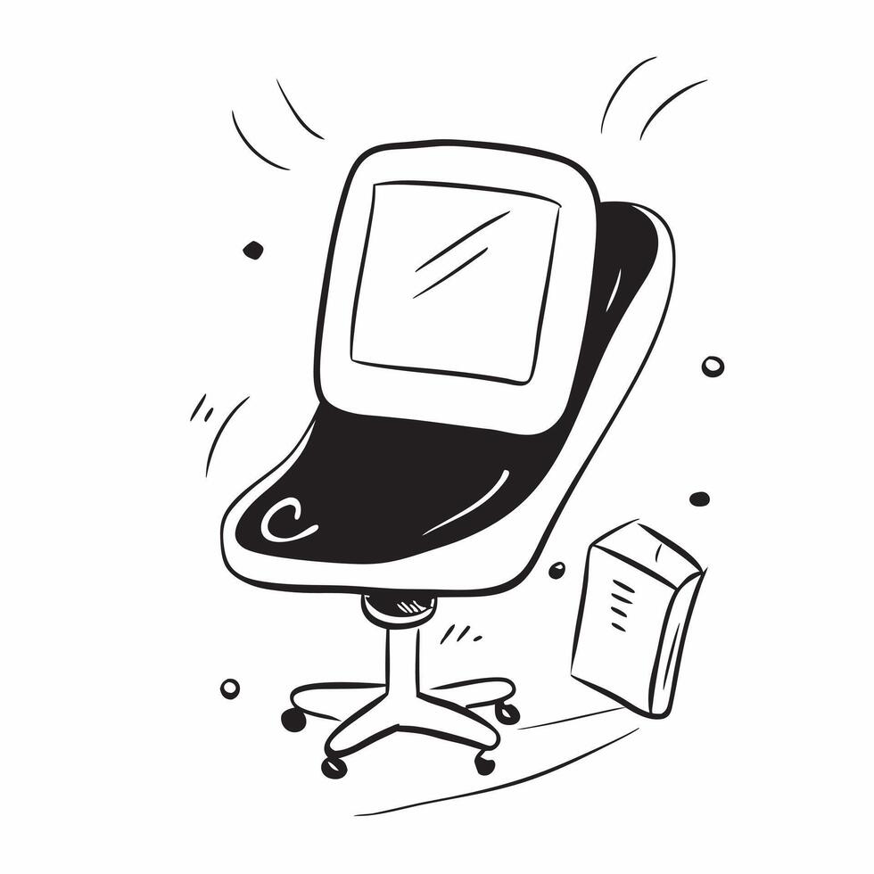 Home Office Chair with Glossy Abstract Digital Art concept as A photo featuring a home office chair with a glossy abstract digital art background The focus is on the chair and its pure Set 2 vector