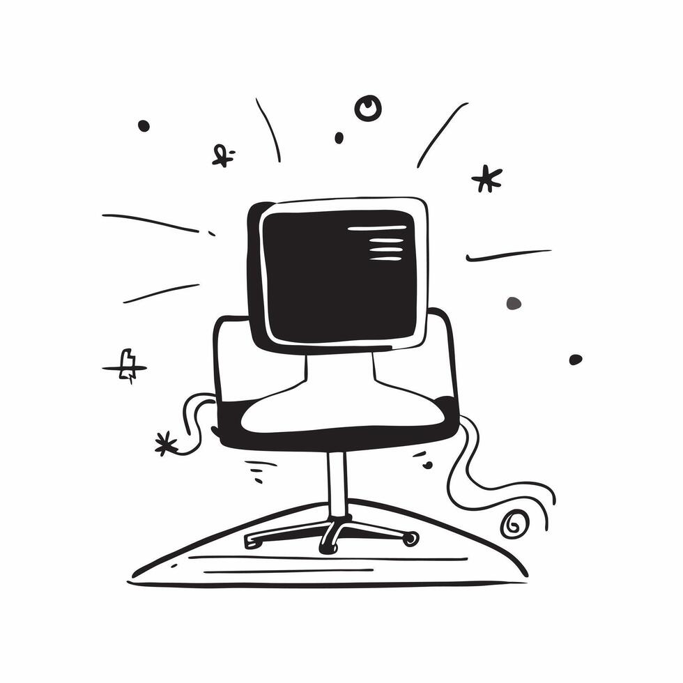 Home Office Chair with Glossy Abstract Digital Art concept as A photo featuring a home office chair with a glossy abstract digital art background The focus is on the chair and its pure Set 3 vector