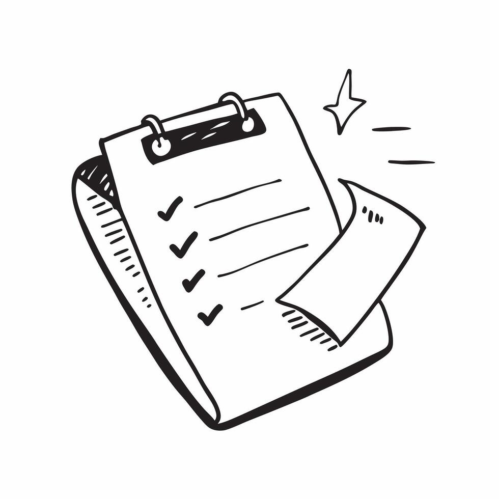 Isolated of a clipboard and checkmark with the word Checklist concept as A design showing a clipboard with a checkmark with the word Checklist displayed prominently pure vector