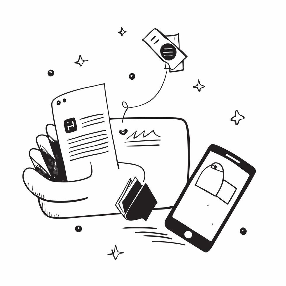 Mobile Phone with Holographic Home Office Icon and Connectivity Icon concept as A photo depicting a mobile phone with a glossy glowing holographic home office icon and connectivity pure Set 22 vector