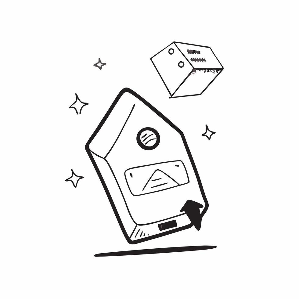 Mobile Phone with Holographic Home Office Icon and Connectivity Icon concept as A photo depicting a mobile phone with a glossy glowing holographic home office icon and connectivity pure Set 7 vector